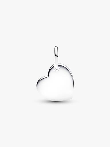 September Engravable Heart Blue Stone Dangle Charm