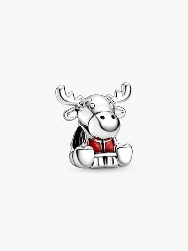 Canada Moose Maple Leaf Charm