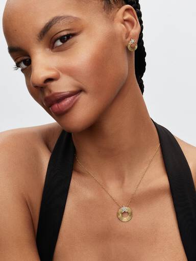 Sparkling Shooting Star Pendant Necklace