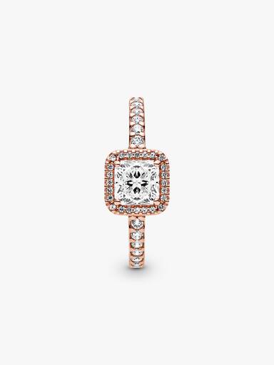 Sparkling Halo Ring