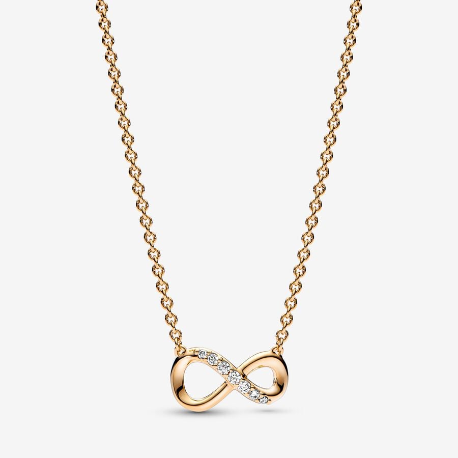 Sparkling Infinity Collier Necklace image number 0