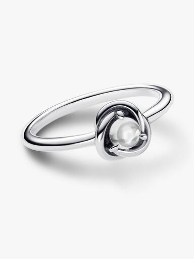 April Crystal Birthstone Eternity Circle Ring