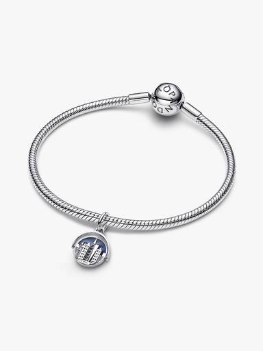 Spinnable New York Skyline Dangle Charm