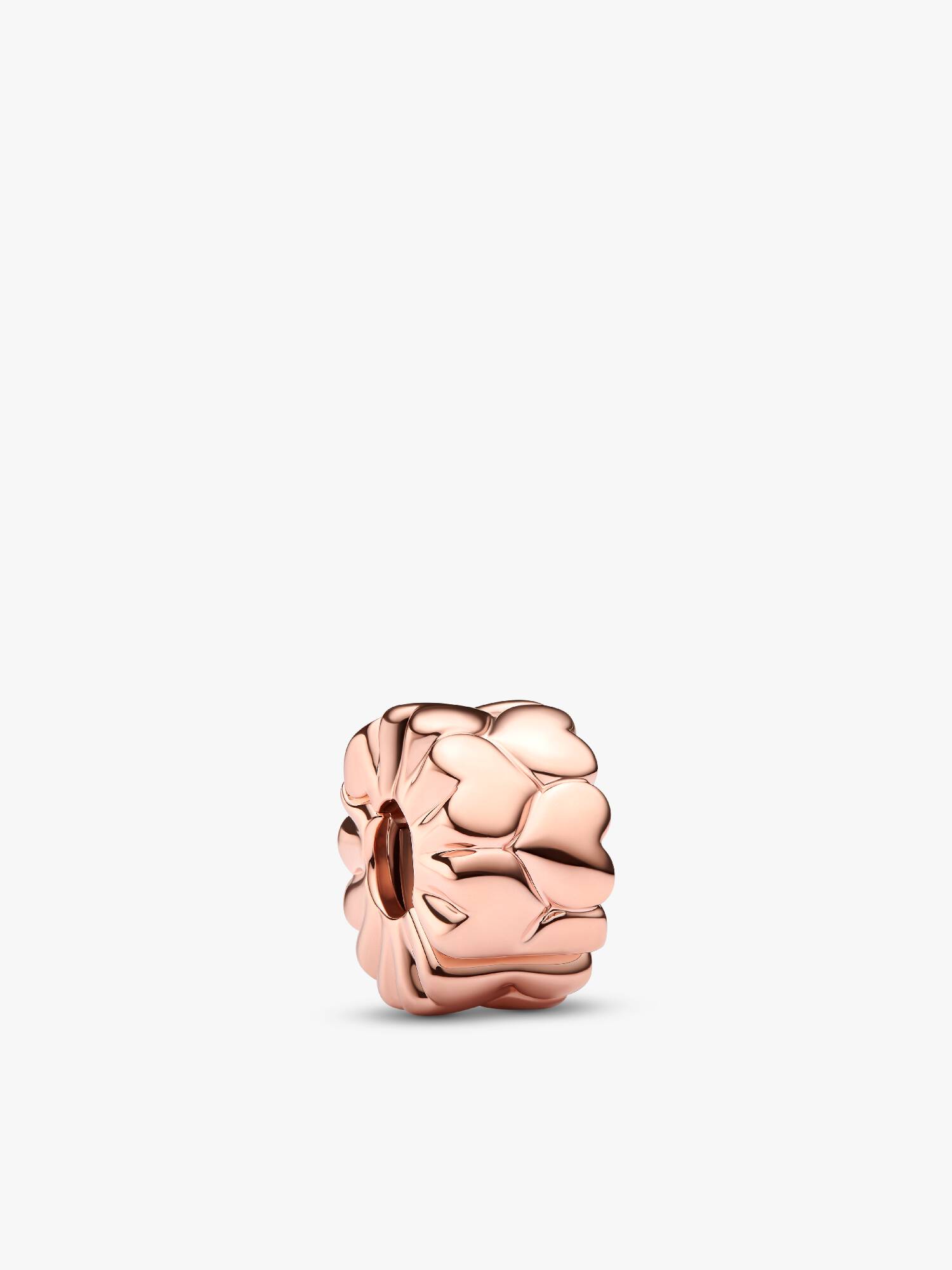 Hearts 14k rose gold-plated clip