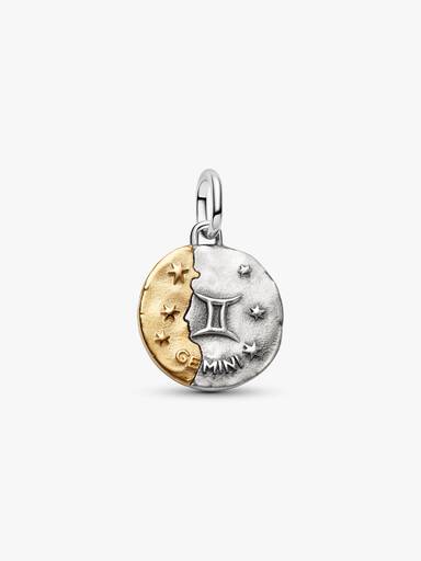 Gemini Zodiac Medallion Charm