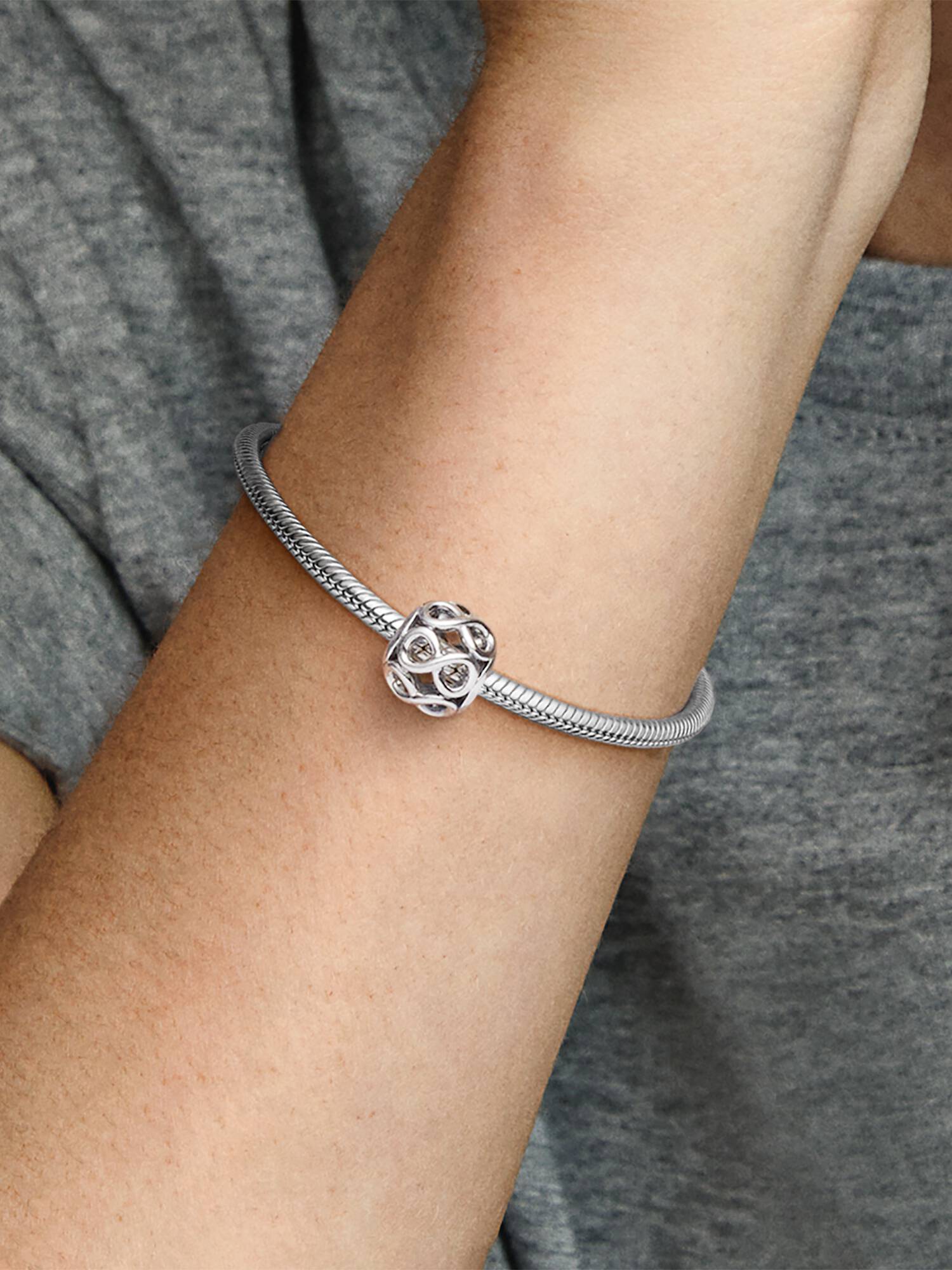 Openwork Infinity Charm