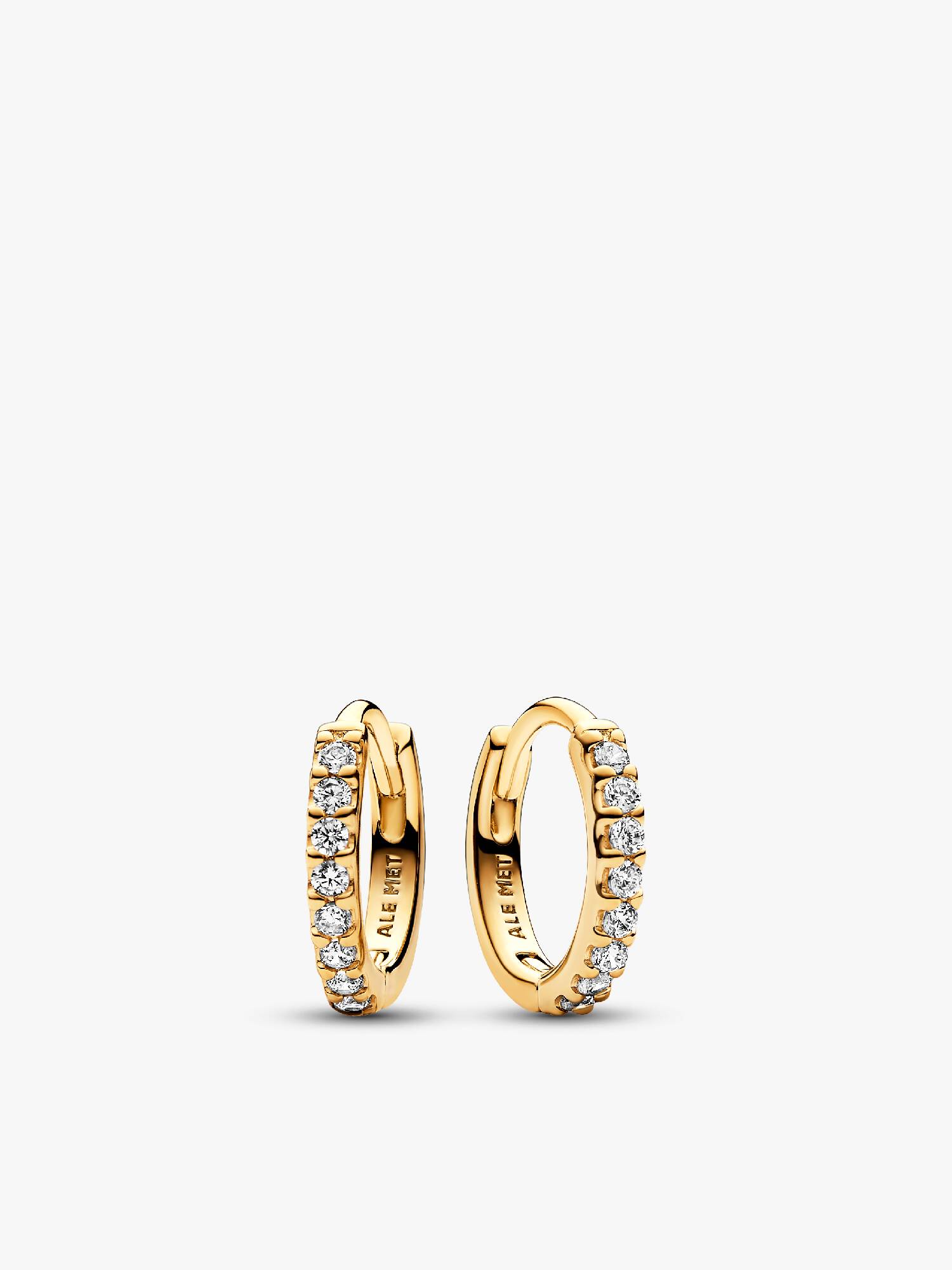 Sparkling Huggie Hoop Earrings