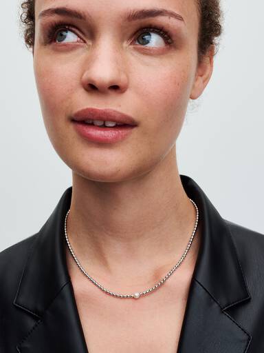Treated Freshwater Cultured Pearl & Beads Collier Necklace