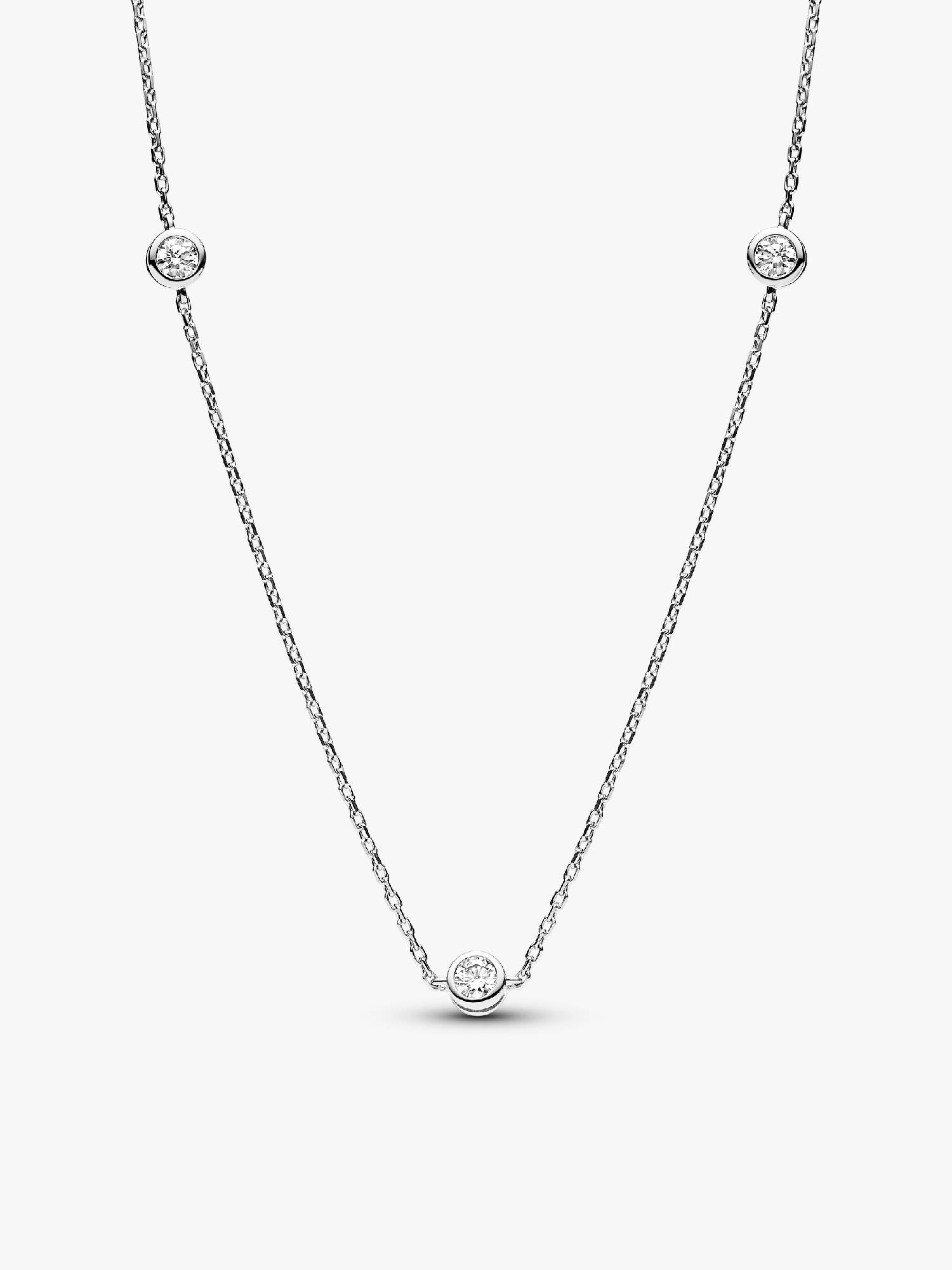 Pandora Era Bezel Lab-Grown Diamond Station Necklace