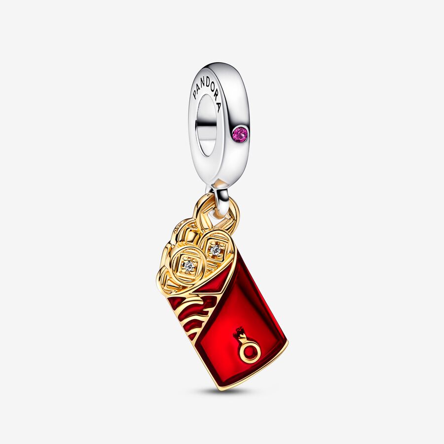 Two-tone Red Envelope Dangle Charm image number 0