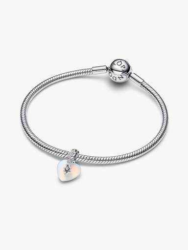 Shooting Star & Heart Dangle Charm