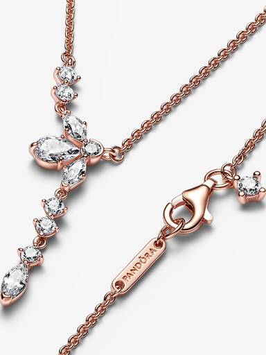 Sparkling Herbarium Cluster Drop Collier Necklace