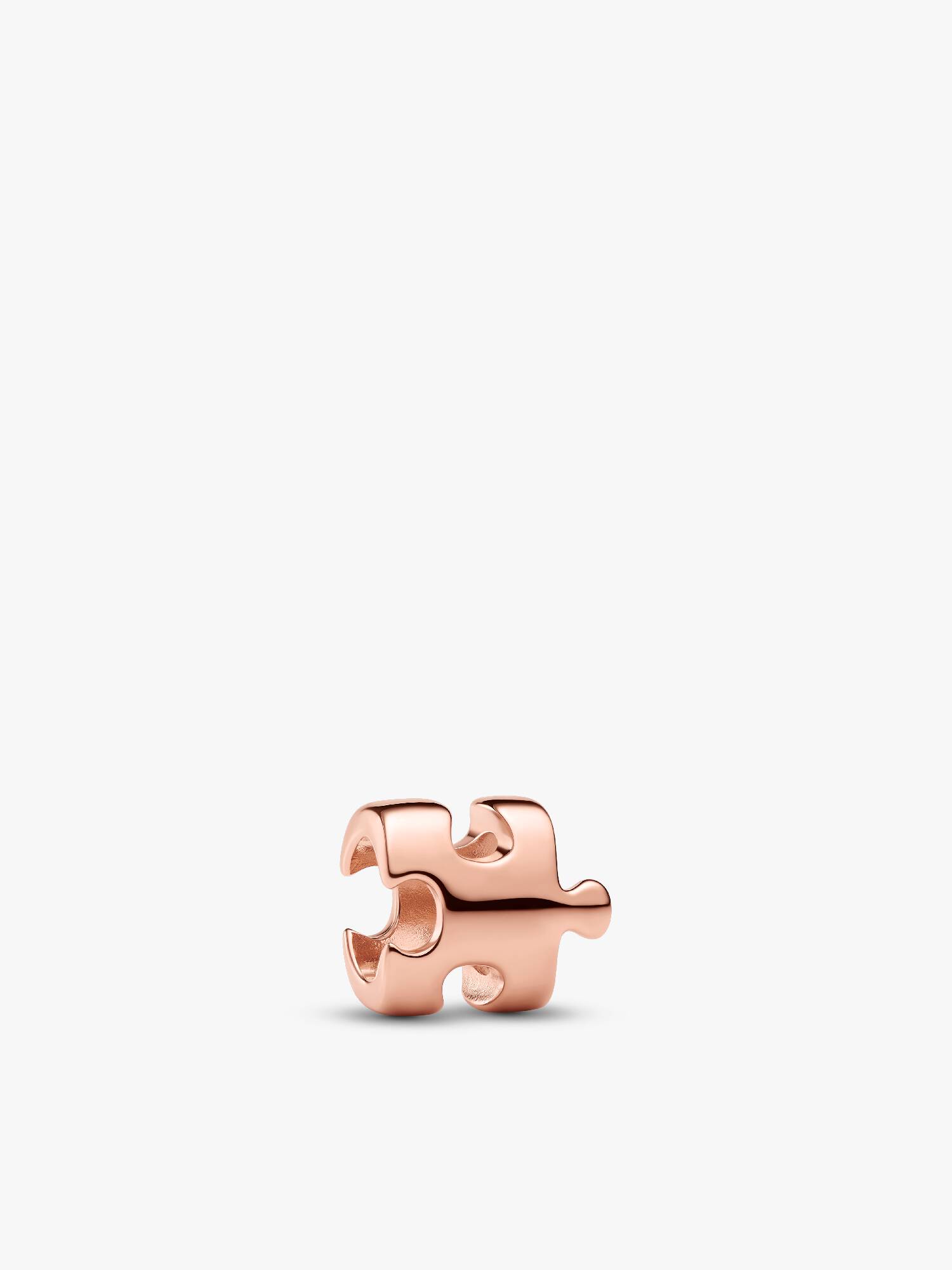 Puzzle 14k rose gold-plated mini charm