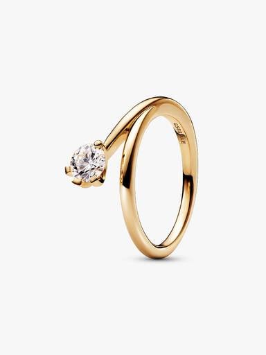 Pandora Nova Lab-Grown Diamond Asymmetric Ring