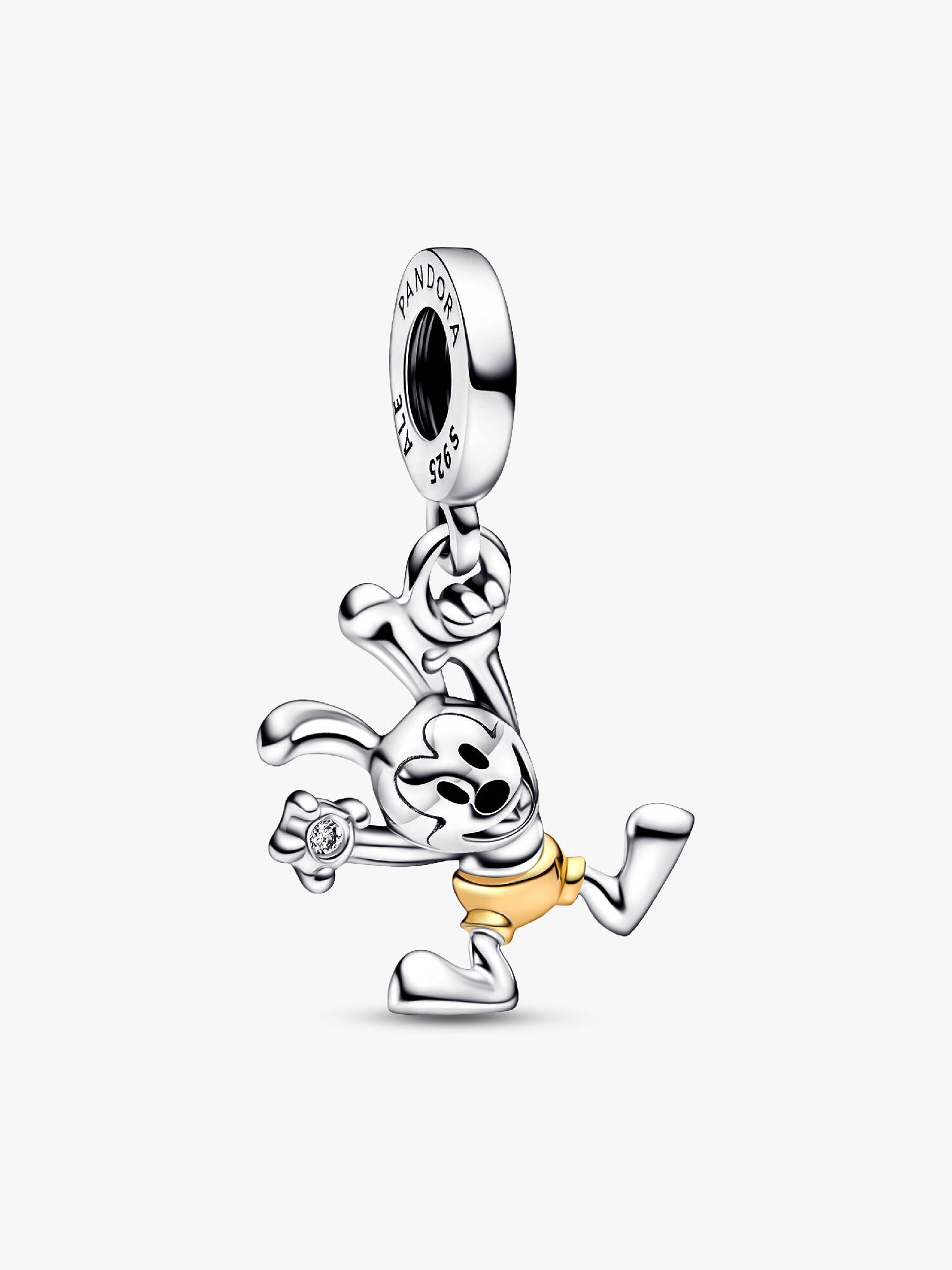 Disney 100th Anniversary Oswald 0.009 ct tw Lab-created Diamond Dangle Charm