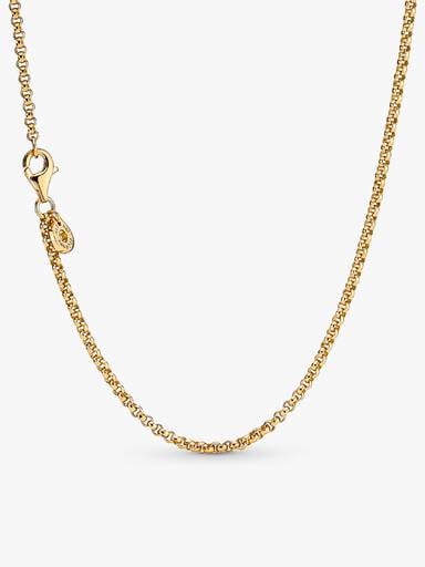 Engravable Round Tag Dangle Charm Necklace Set