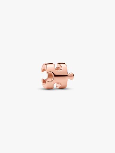 Puzzle 14k rose gold-plated mini charm