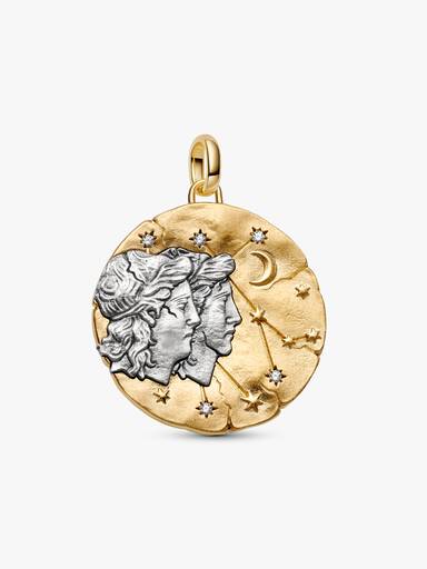 Gemini Zodiac Oversized Talisman Charm