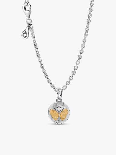 Butterfly Talisman Medallion Necklace Set