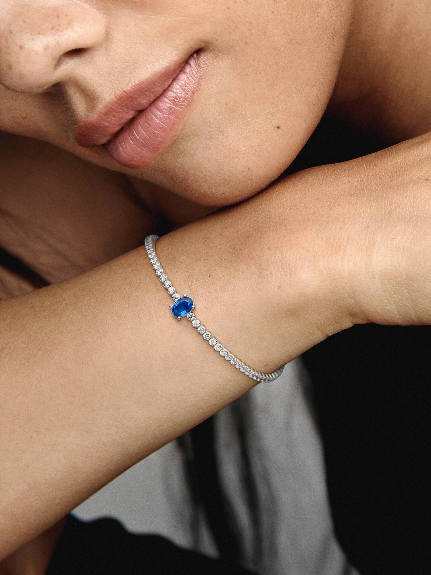 Sparkling Two-Tone Tennis Bracelet