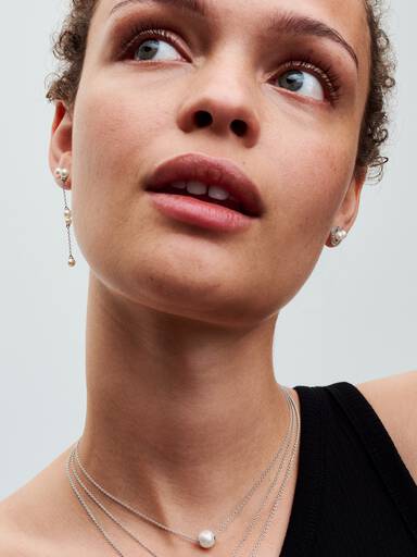 Treated Freshwater Cultured Pearl & Pavé Halo Stud Earrings