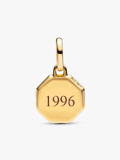Blue Engravable Mini Medallion Charm