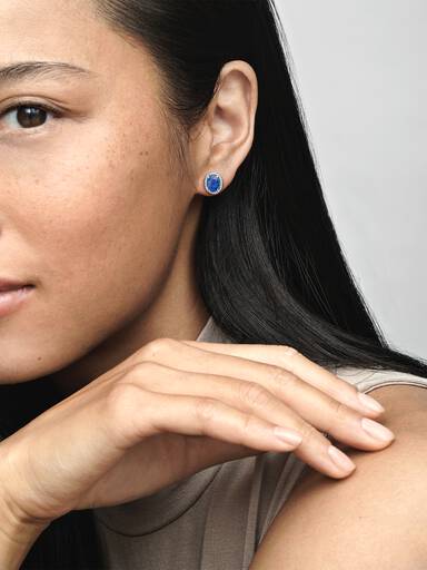 Sparkling Statement Halo Stud Earrings