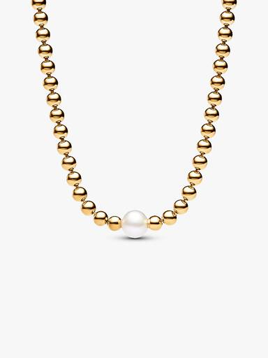 Treated Freshwater Cultured Pearl & Beads Collier Necklace