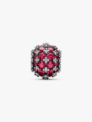 Sparkling Pavé Round Pink Charm