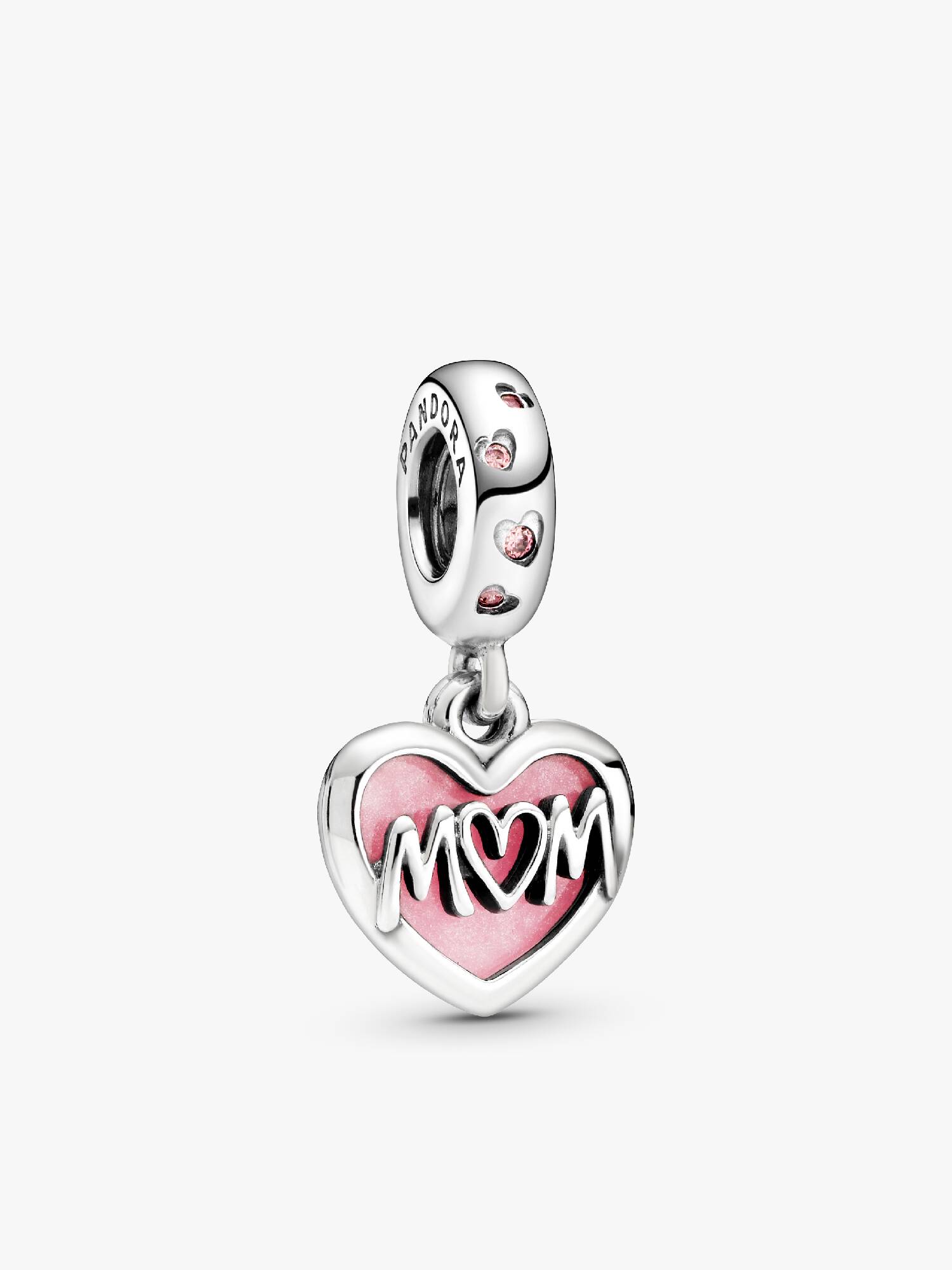 Mum Script Heart Dangle Charm