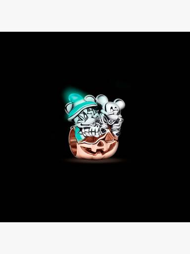 Disney Mickey Mouse & Minnie Mouse Halloween Pumpkin Charm