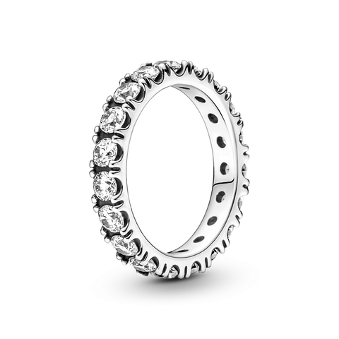 Sparkling Row Eternity Ring
