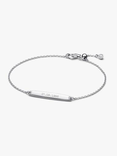 Engravable Bar Chain Bracelet
