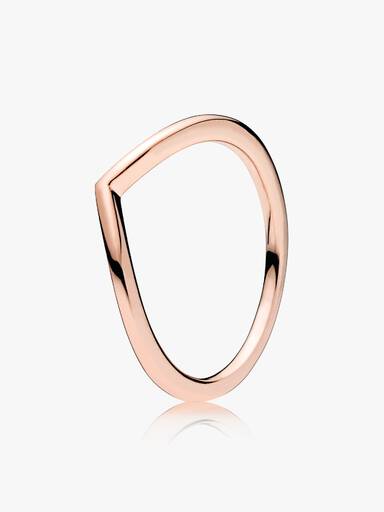 Polished Wishbone Ring