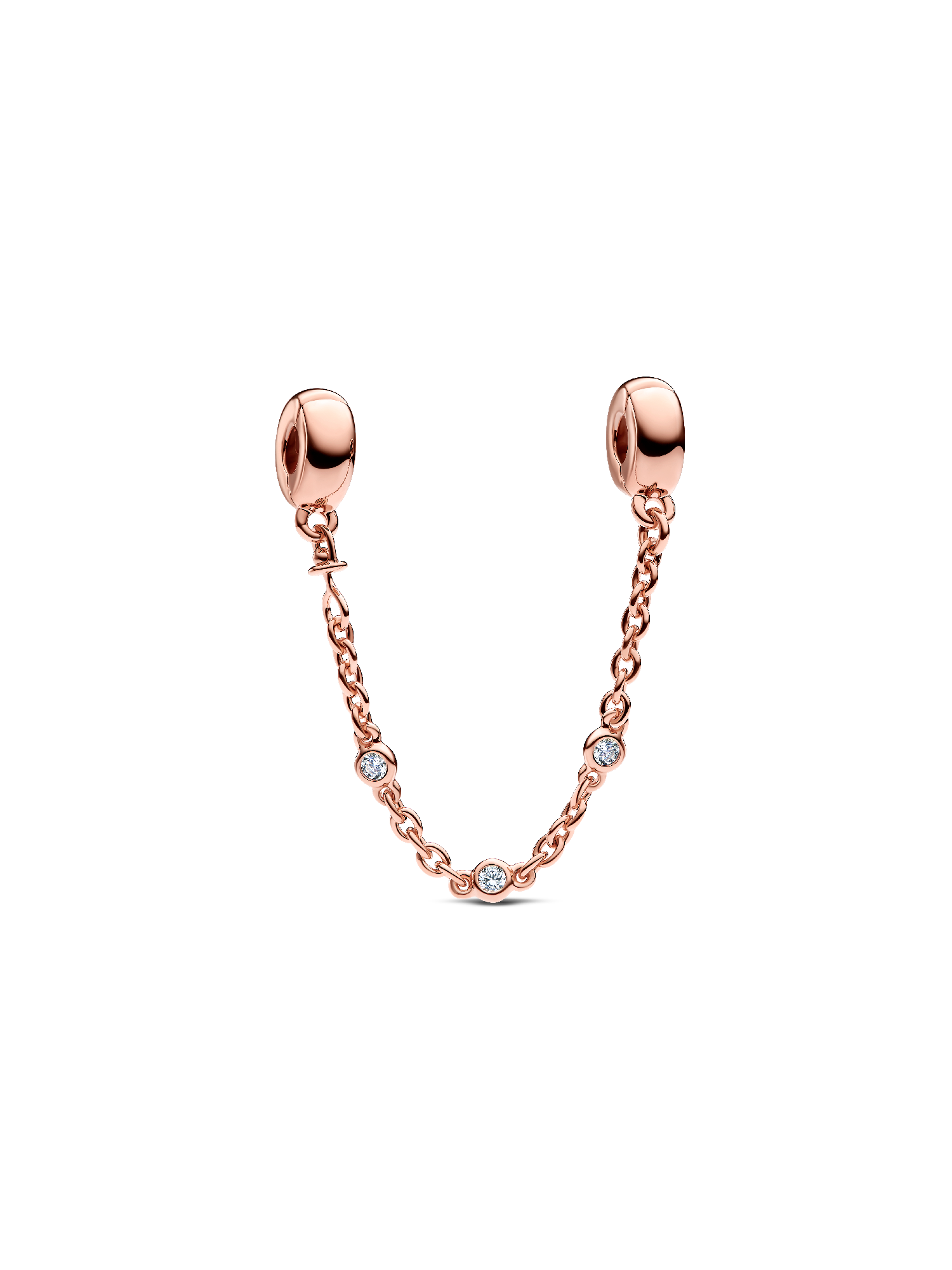 Triple Clear Stone Safety Chain