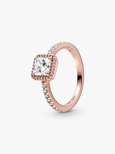 Sparkling Halo Ring