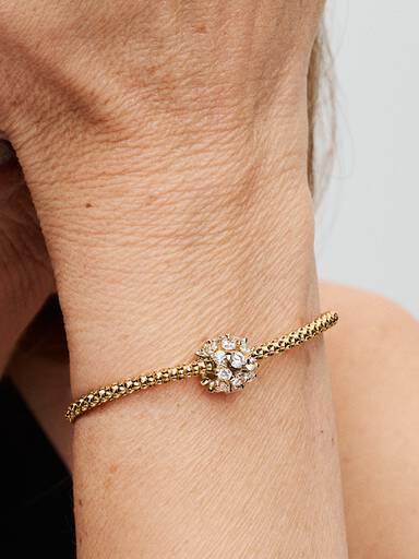 Sparkling Round Charm