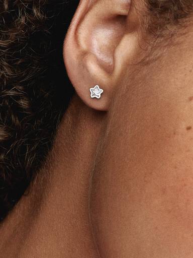 Sparkling Star Stud Earrings