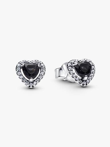 Elevated Heart Stud Earrings