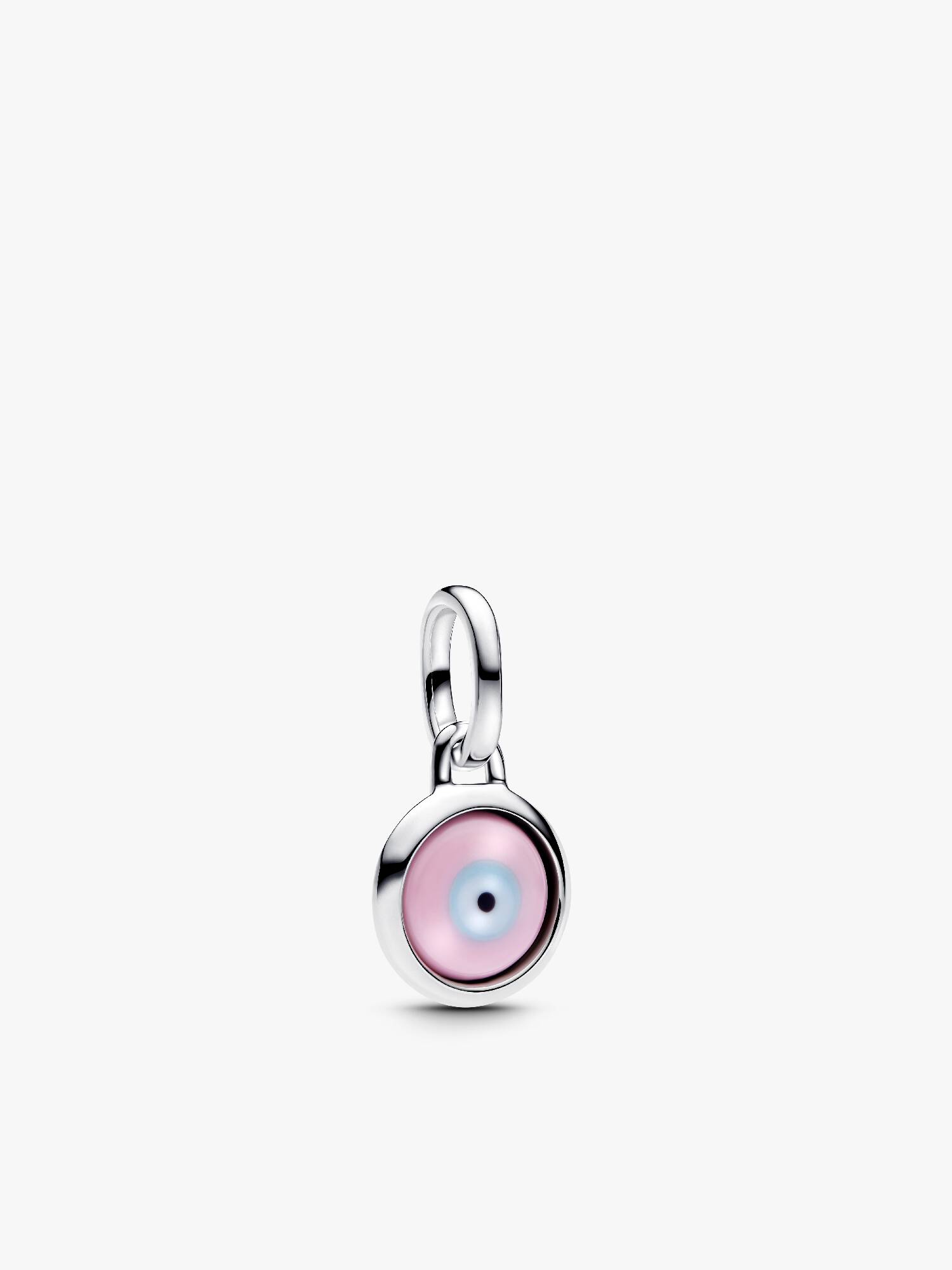Engravable Evil Eye Murano Glass Mini Dangle Charm