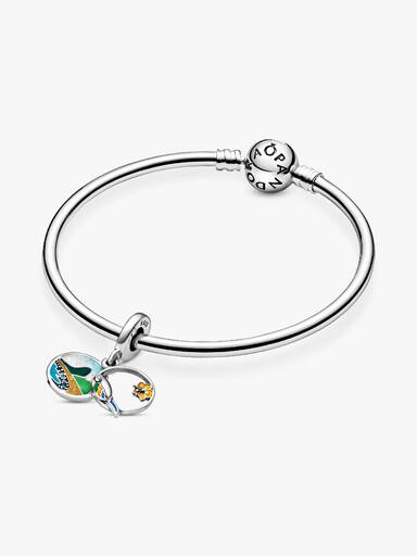 Brazil Beach & Parrot Dangle Charm