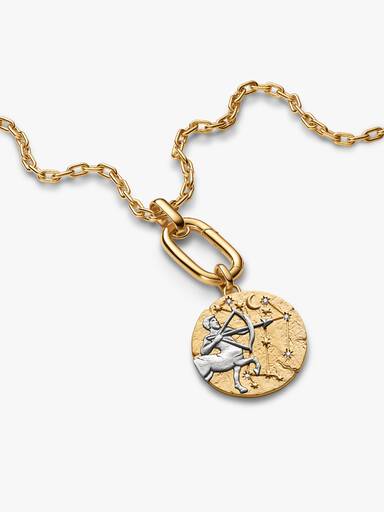 Sagittarius Zodiac Oversized Medallion Charm
