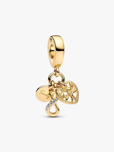 Family Infinity Triple Dangle Charm