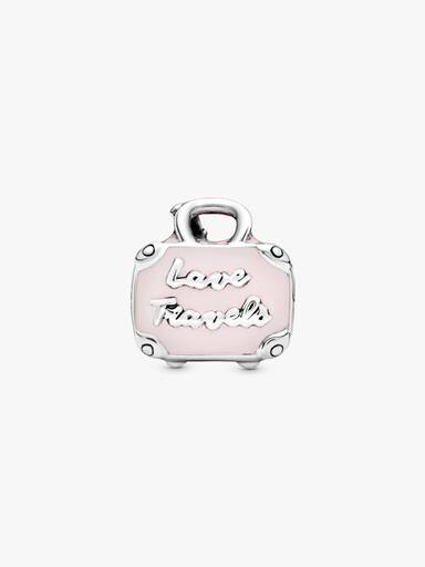 Pink Travel Bag Charm