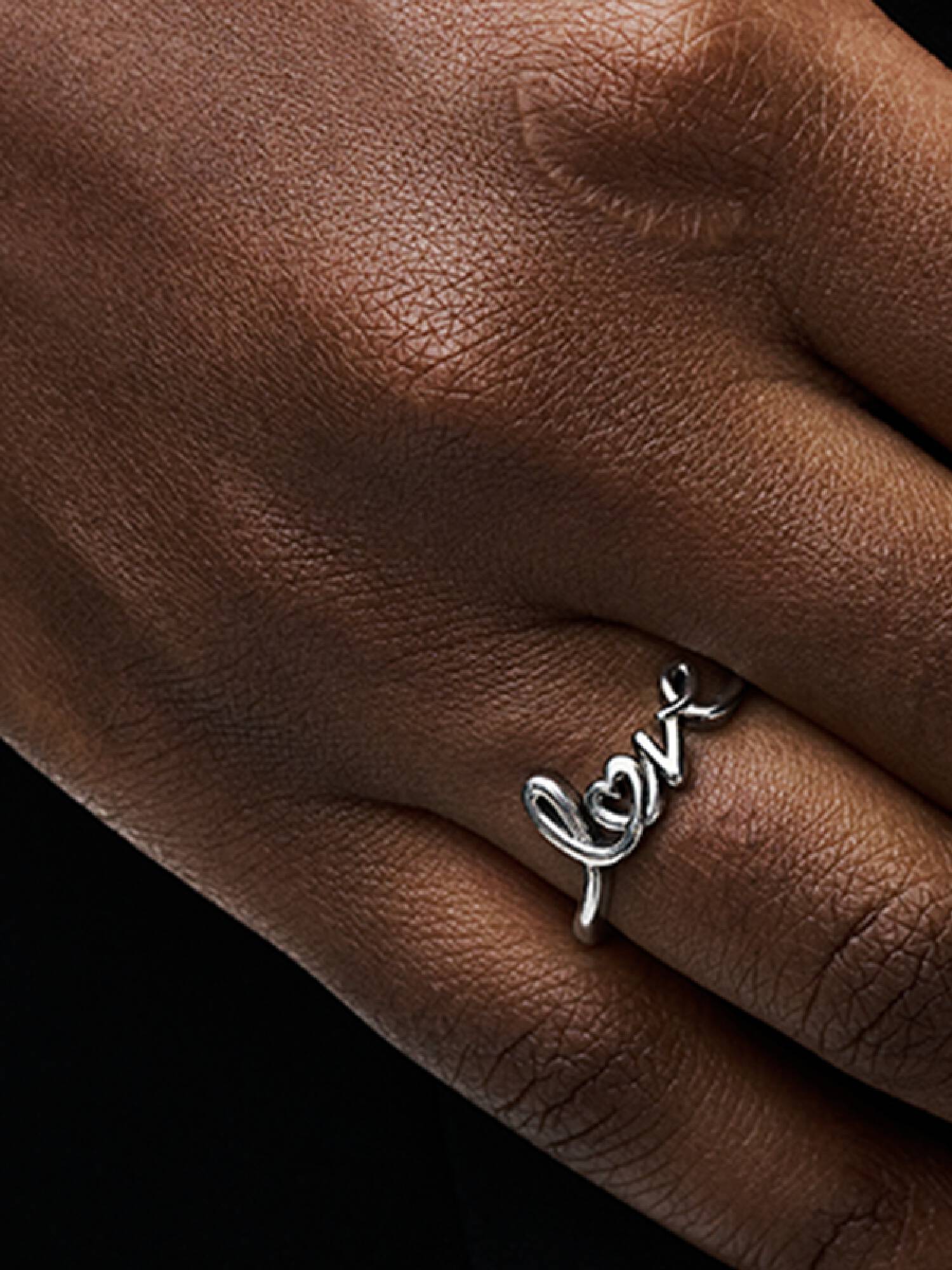 Handwritten Love Ring