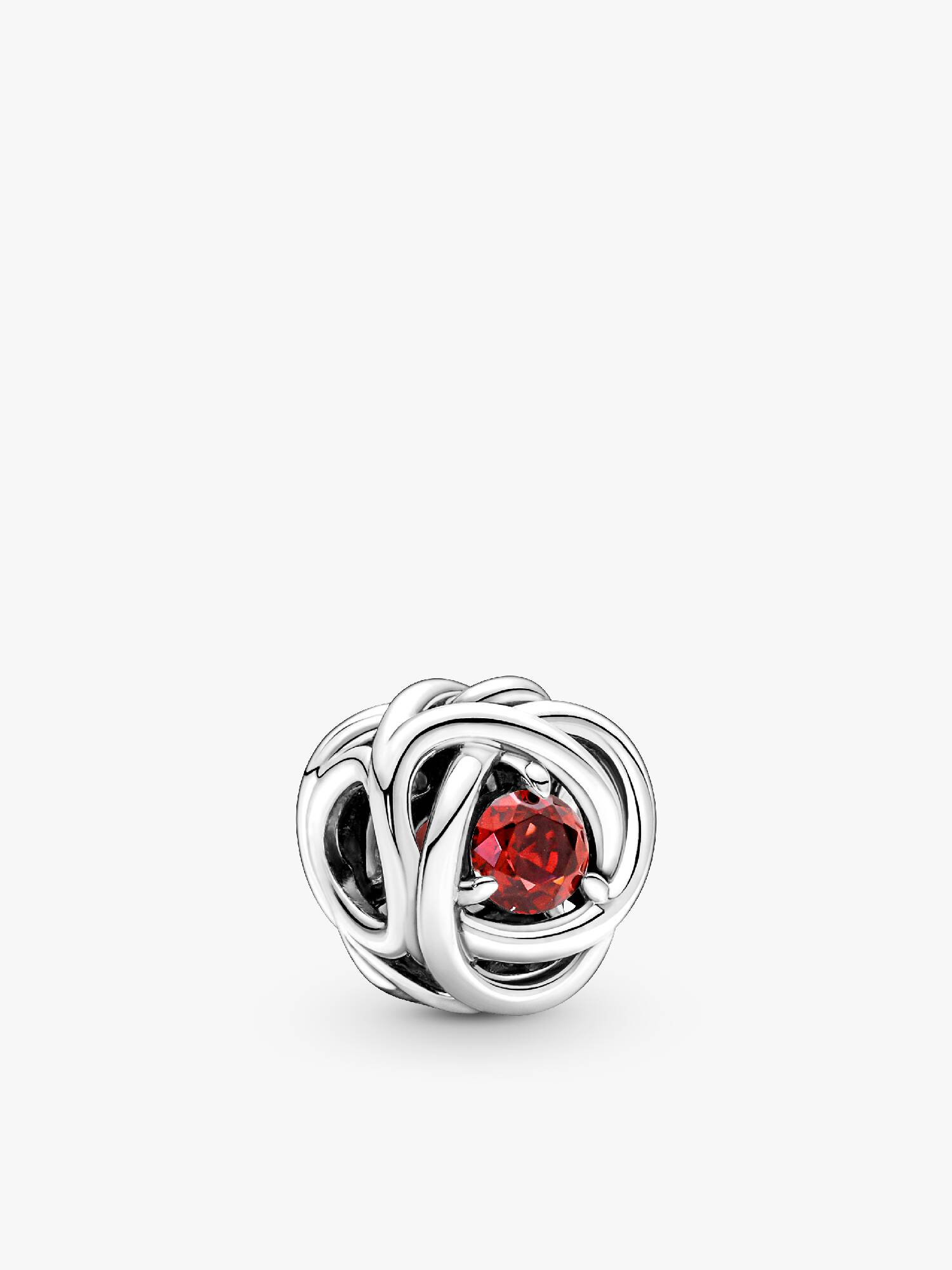 July Crystal Birthstone Eternity Circle Charm
