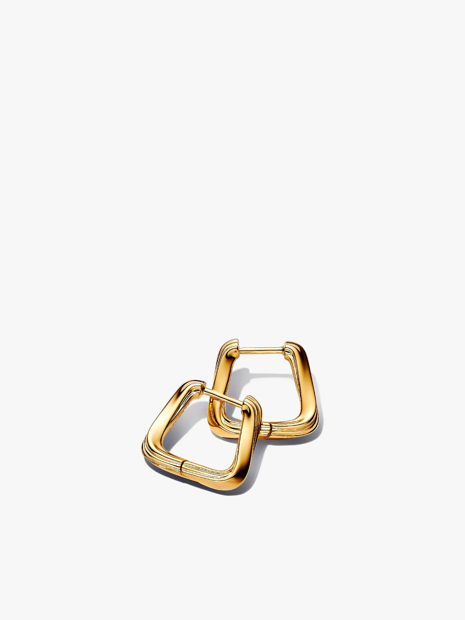 Twisted Triangle Small Hoop Earrings
