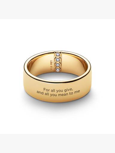 Engravable Wide Band Ring