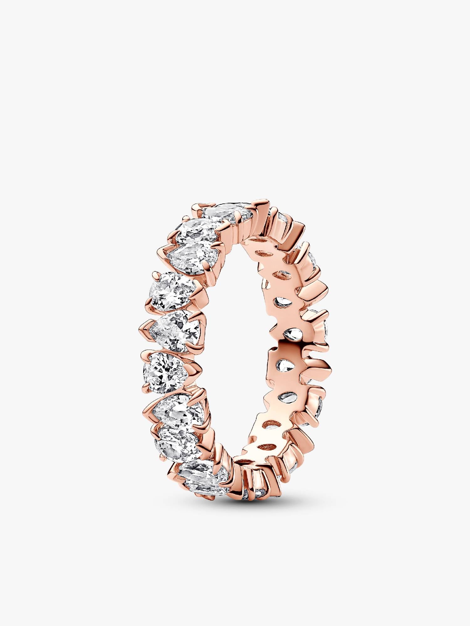 Alternating Sparkling Band Ring