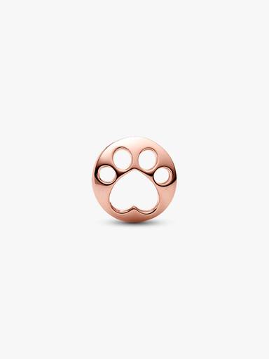 Paw 14k rose gold-plated charm